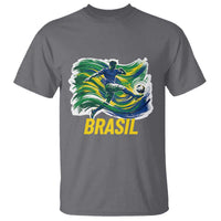 Soccer Brazil Brasil Flag Patriotic Sports T Shirt Brazilian Football Fan Supporter