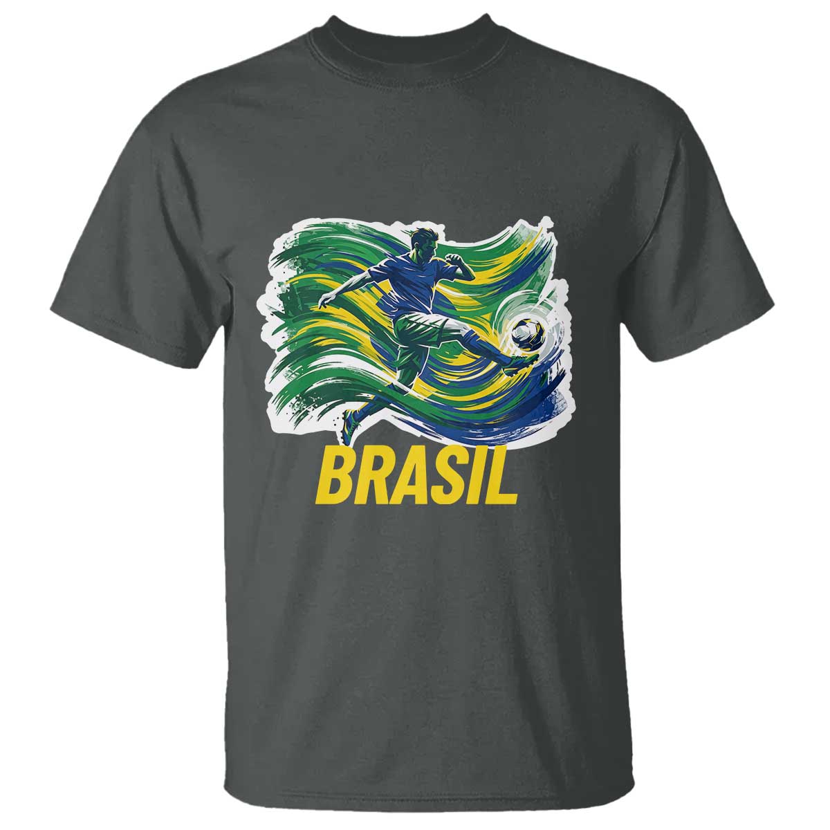 Soccer Brazil Brasil Flag Patriotic Sports T Shirt Brazilian Football Fan Supporter