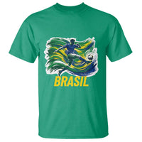 Soccer Brazil Brasil Flag Patriotic Sports T Shirt Brazilian Football Fan Supporter