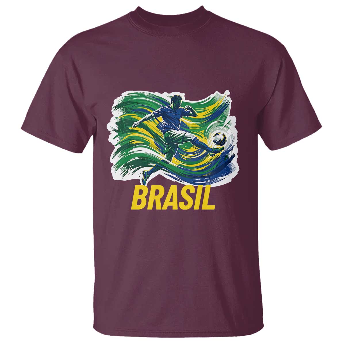 Soccer Brazil Brasil Flag Patriotic Sports T Shirt Brazilian Football Fan Supporter
