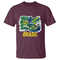 Soccer Brazil Brasil Flag Patriotic Sports T Shirt Brazilian Football Fan Supporter