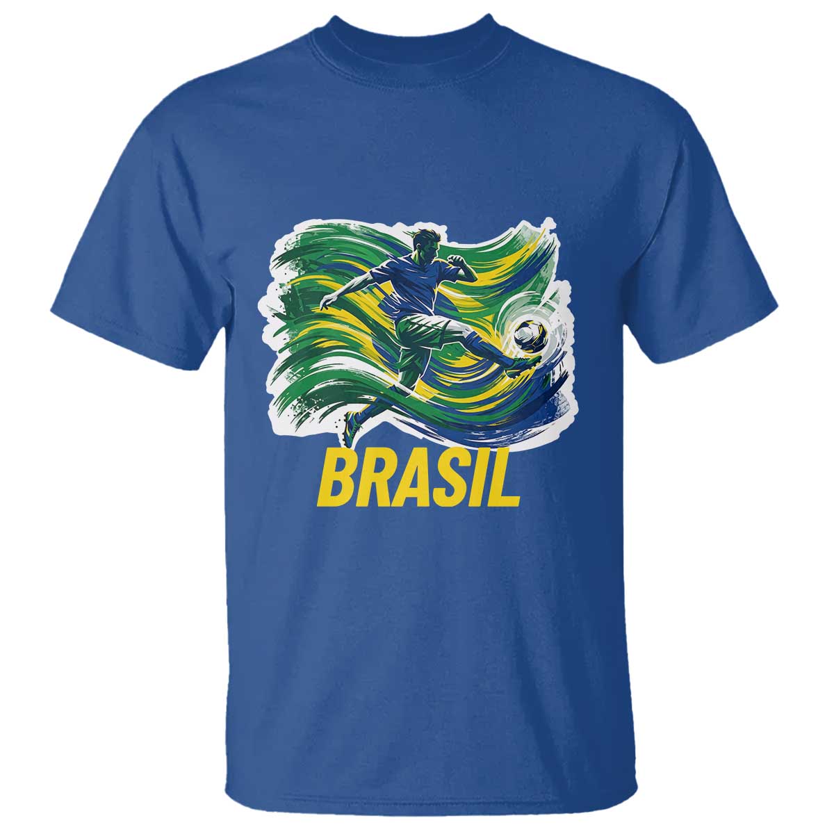 Soccer Brazil Brasil Flag Patriotic Sports T Shirt Brazilian Football Fan Supporter