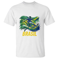 Soccer Brazil Brasil Flag Patriotic Sports T Shirt Brazilian Football Fan Supporter