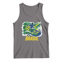 Brazil Soccer Brasil Flag Patriotic Sports Tank Top Brazilian Football Fan Supporter