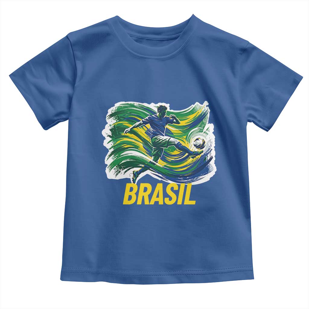 Soccer Brazil Brasil Flag Patriotic Sports Toddler T Shirt Brazilian Football Fan Supporter