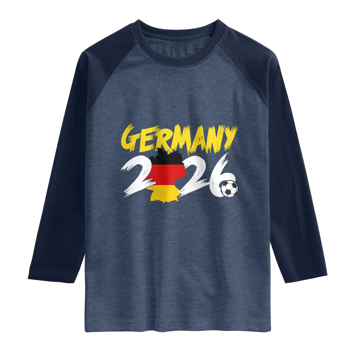 Deutschland Flag German Pride Raglan Shirt Germany Soccer Lover Football Fans