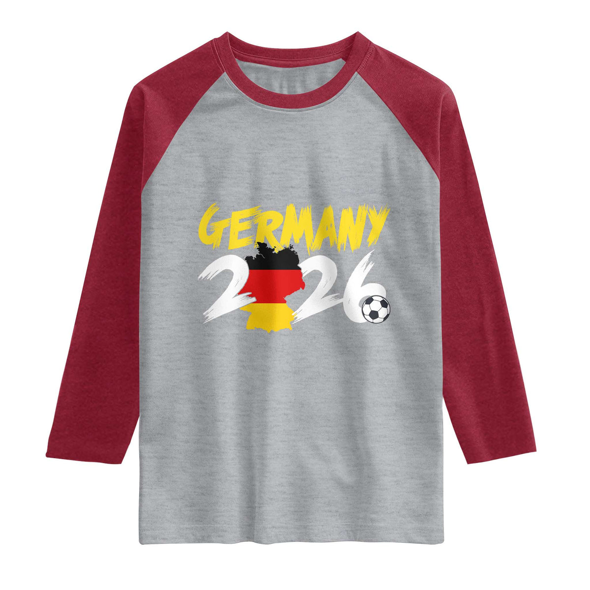 Deutschland Flag German Pride Raglan Shirt Germany Soccer Lover Football Fans
