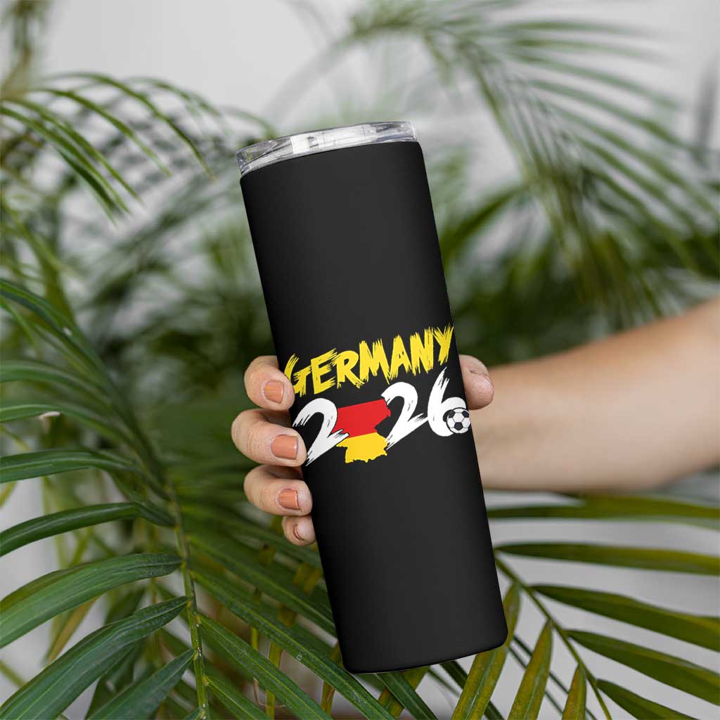 Deutschland Flag German Pride Skinny Tumbler Germany Soccer Lover Football Fans