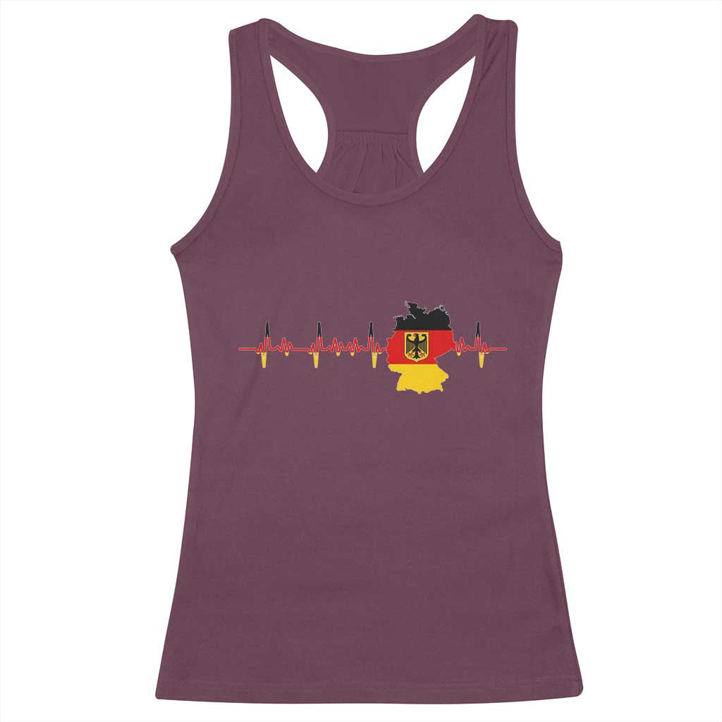 Deutschland Flag Eagle Vintage German Heritage Pride Racerback Tank Top