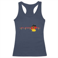 Deutschland Flag Eagle Vintage German Heritage Pride Racerback Tank Top