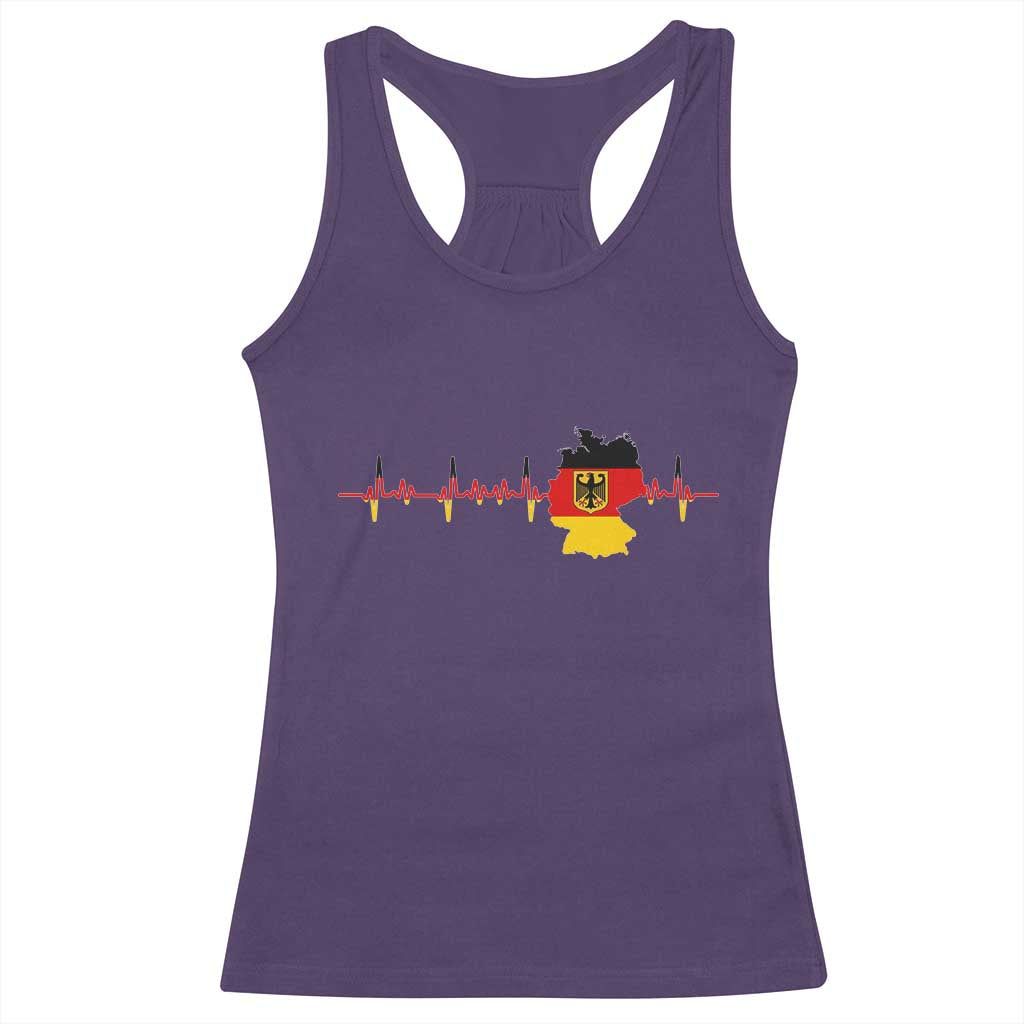 Deutschland Flag Eagle Vintage German Heritage Pride Racerback Tank Top