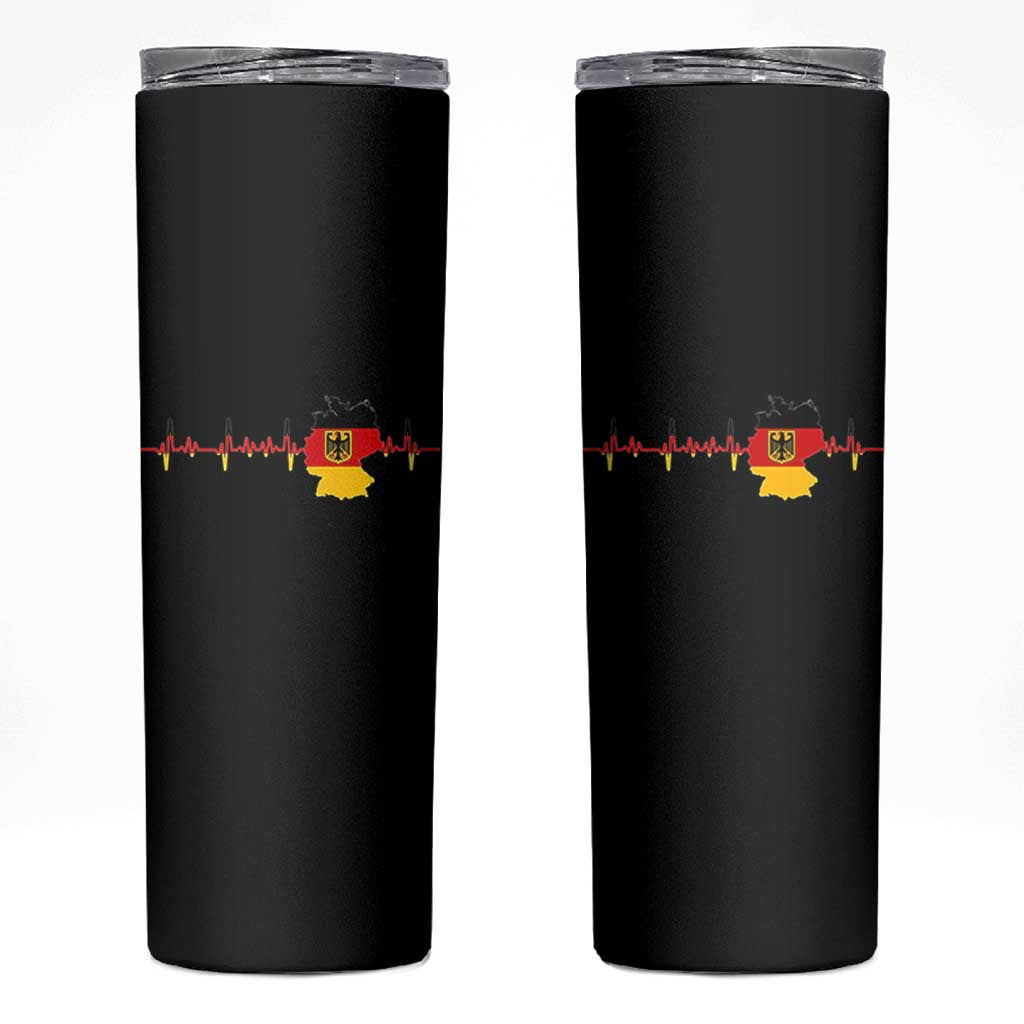Deutschland Flag Eagle Vintage German Heritage Pride Skinny Tumbler