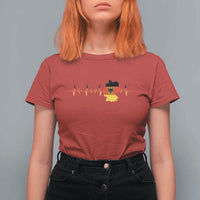 Deutschland Flag Eagle Vintage German Heritage Pride T Shirt For Women