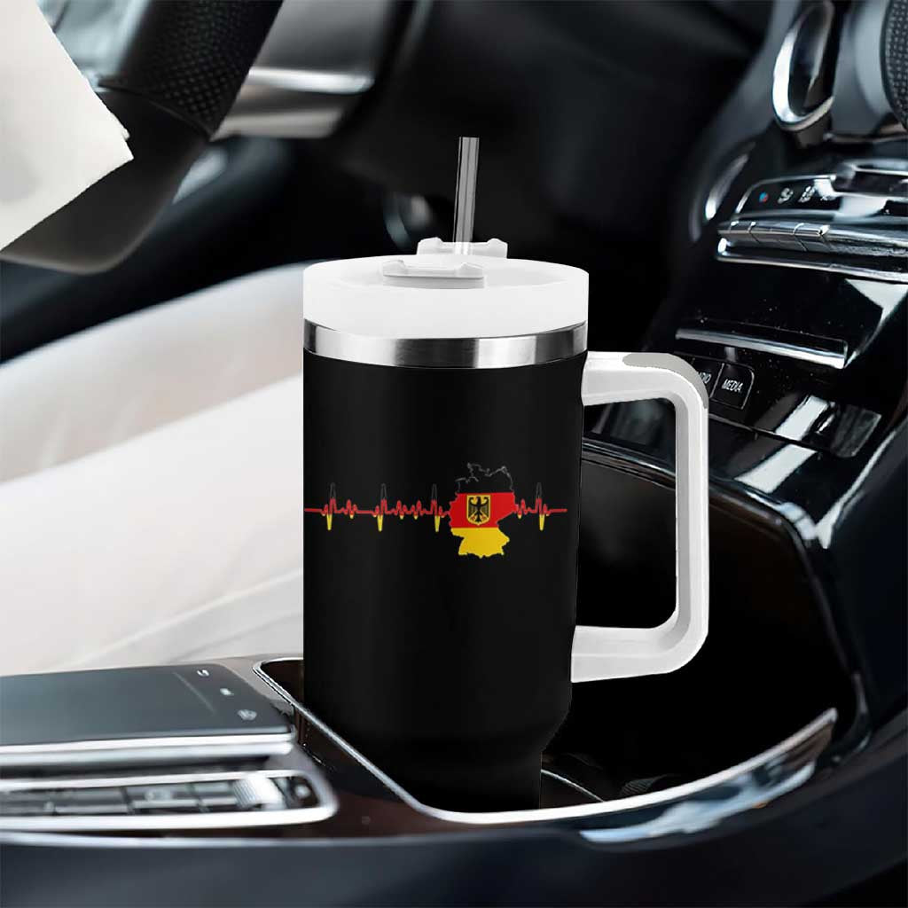 Deutschland Flag Eagle Vintage German Heritage Pride Tumbler With Handle