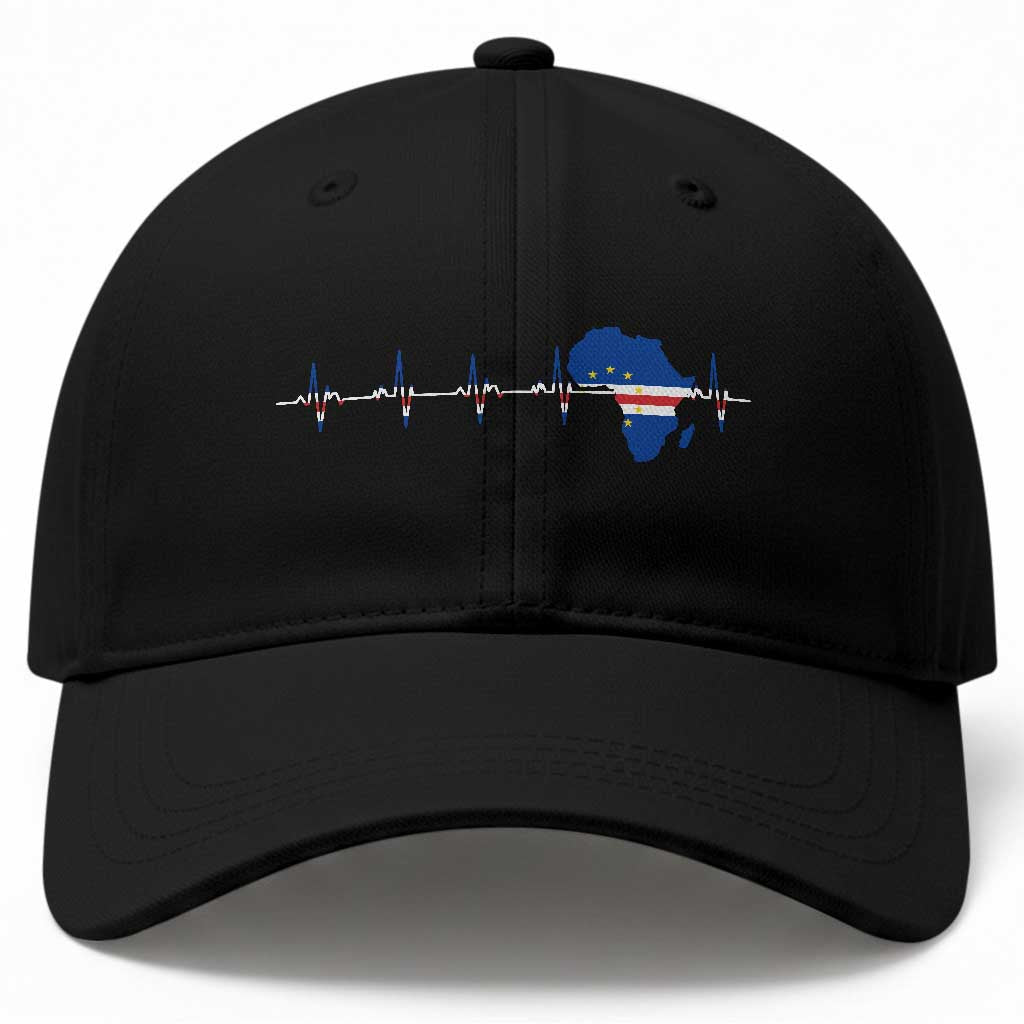 Germany Heartbeat EKG Deutschland Flag Map Baseball Cap