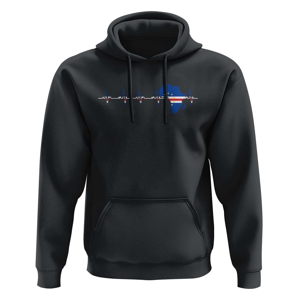Germany Heartbeat EKG Deutschland Flag Map Hoodie