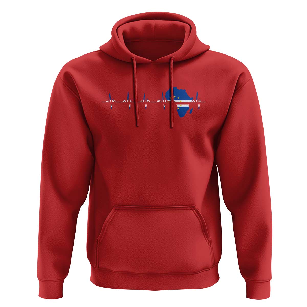Germany Heartbeat EKG Deutschland Flag Map Hoodie