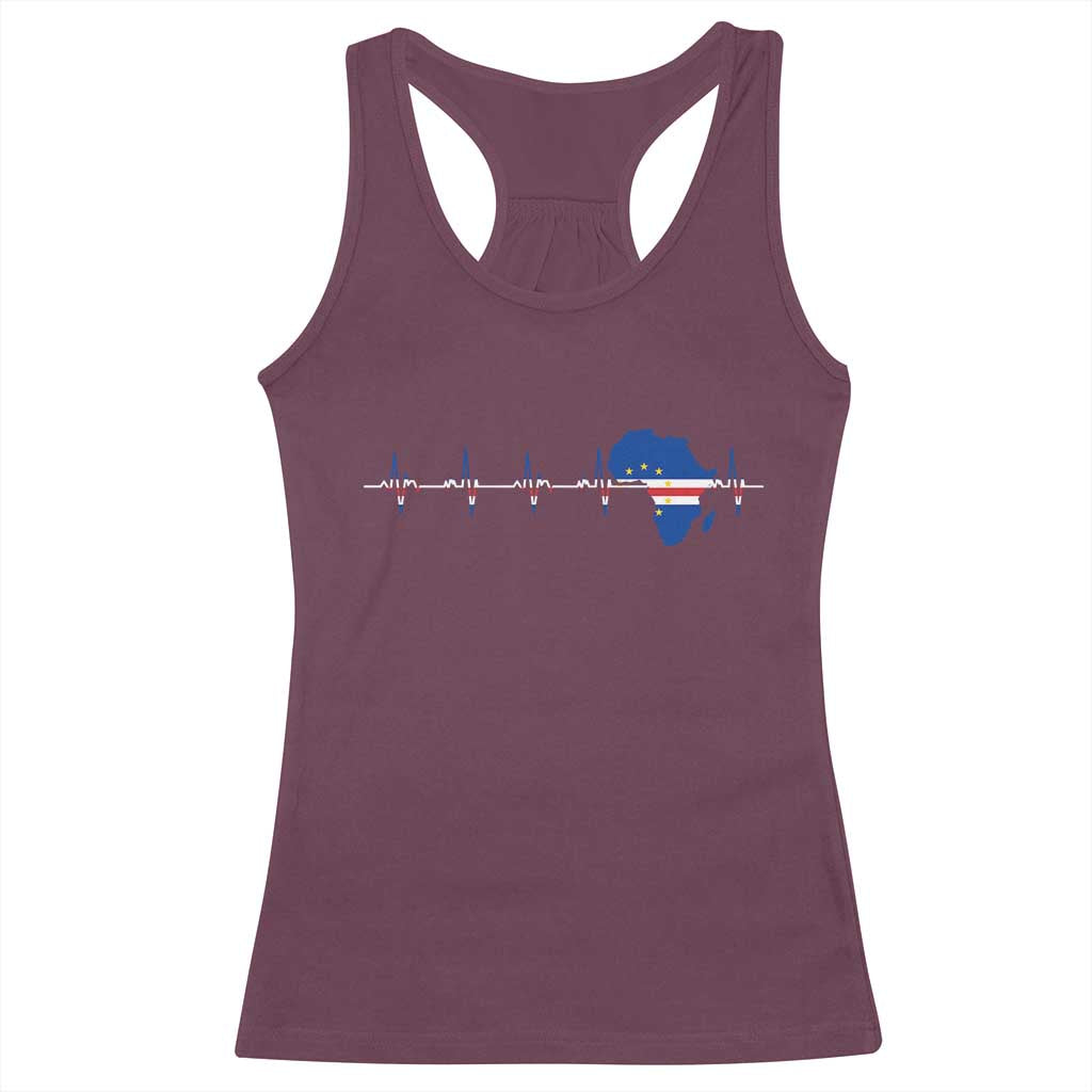 Germany Heartbeat EKG Deutschland Flag Map Racerback Tank Top