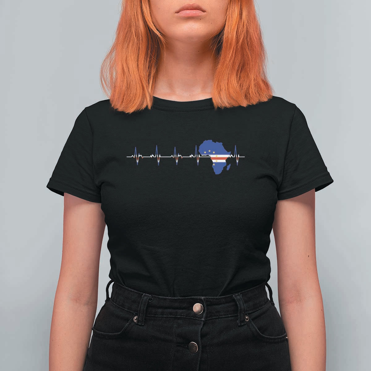 Germany Heartbeat EKG Deutschland Flag Map T Shirt For Women