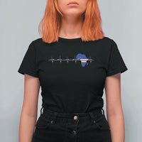 Germany Heartbeat EKG Deutschland Flag Map T Shirt For Women