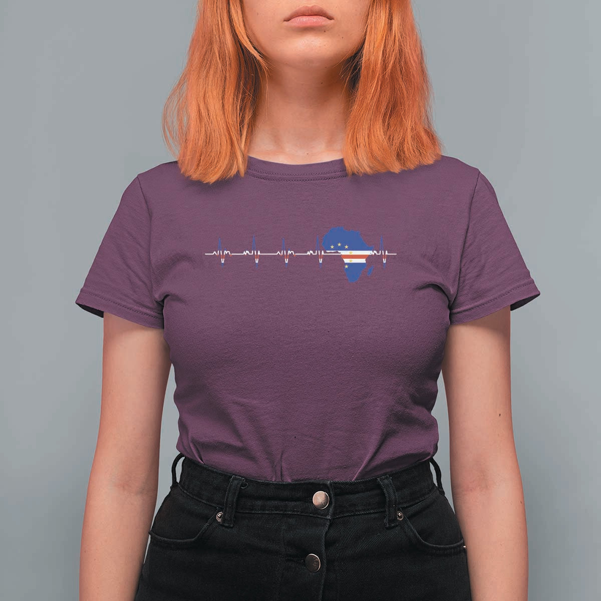 Germany Heartbeat EKG Deutschland Flag Map T Shirt For Women