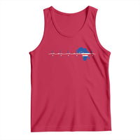 Germany Heartbeat EKG Deutschland Flag Map Tank Top
