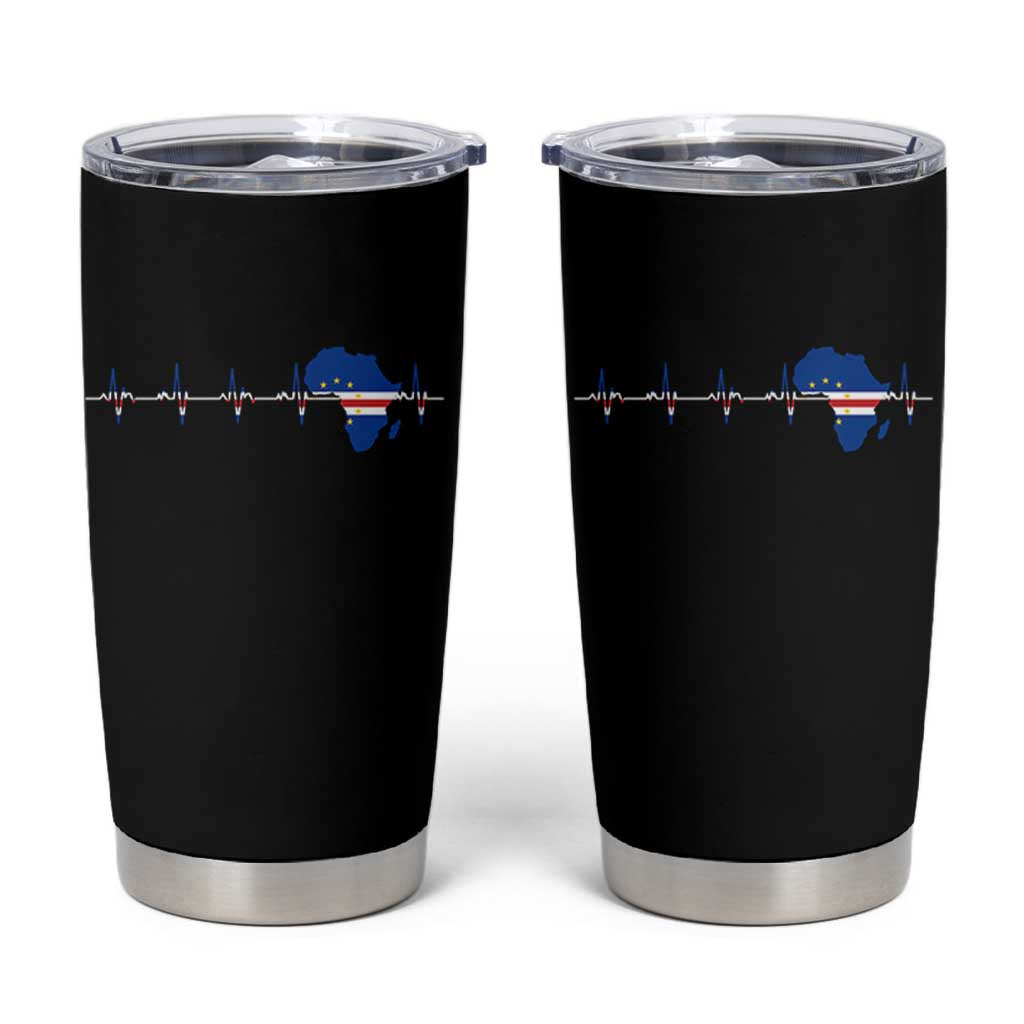 Germany Heartbeat EKG Deutschland Flag Map Tumbler Cup