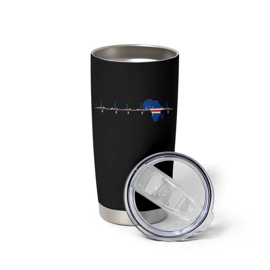 Germany Heartbeat EKG Deutschland Flag Map Tumbler Cup