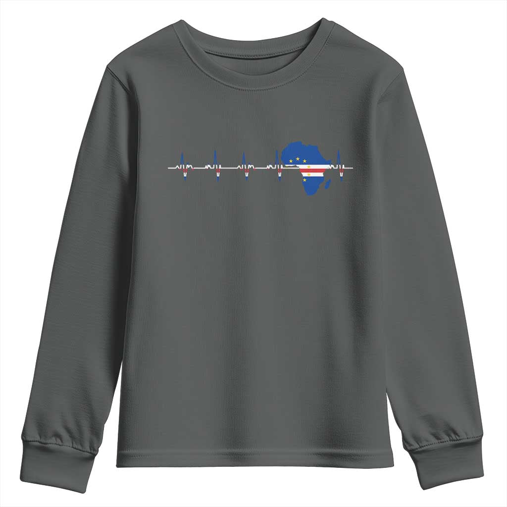 Germany Heartbeat EKG Deutschland Flag Map Youth Sweatshirt