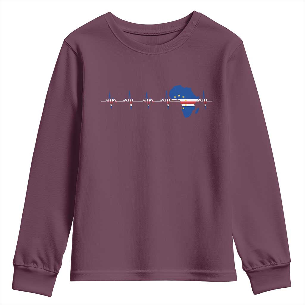 Germany Heartbeat EKG Deutschland Flag Map Youth Sweatshirt