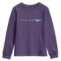 Germany Heartbeat EKG Deutschland Flag Map Youth Sweatshirt