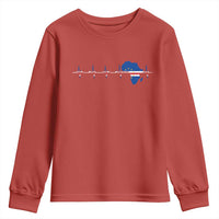 Germany Heartbeat EKG Deutschland Flag Map Youth Sweatshirt