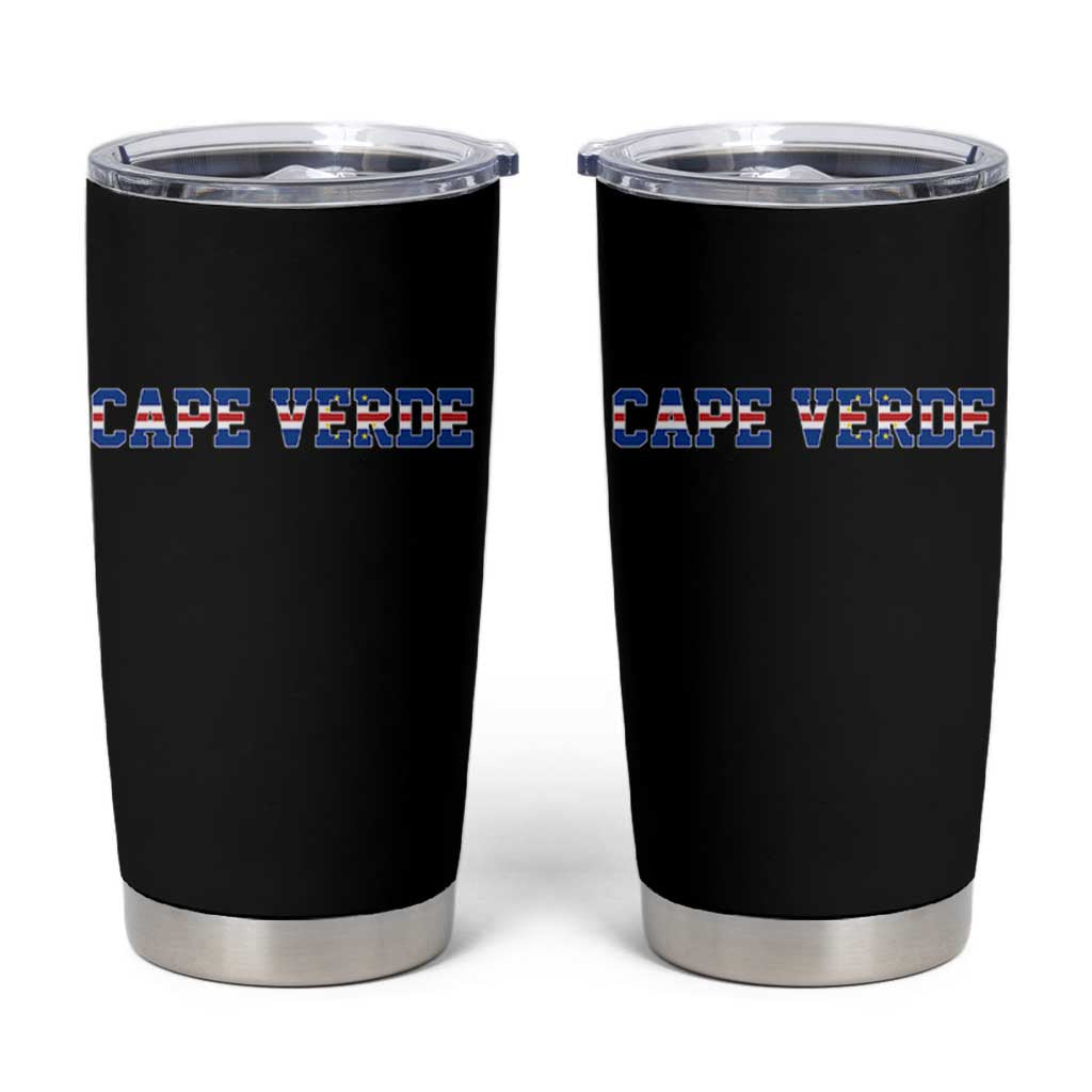Cabo Verde Flag Cabo Verdean Pride Tumbler Cup