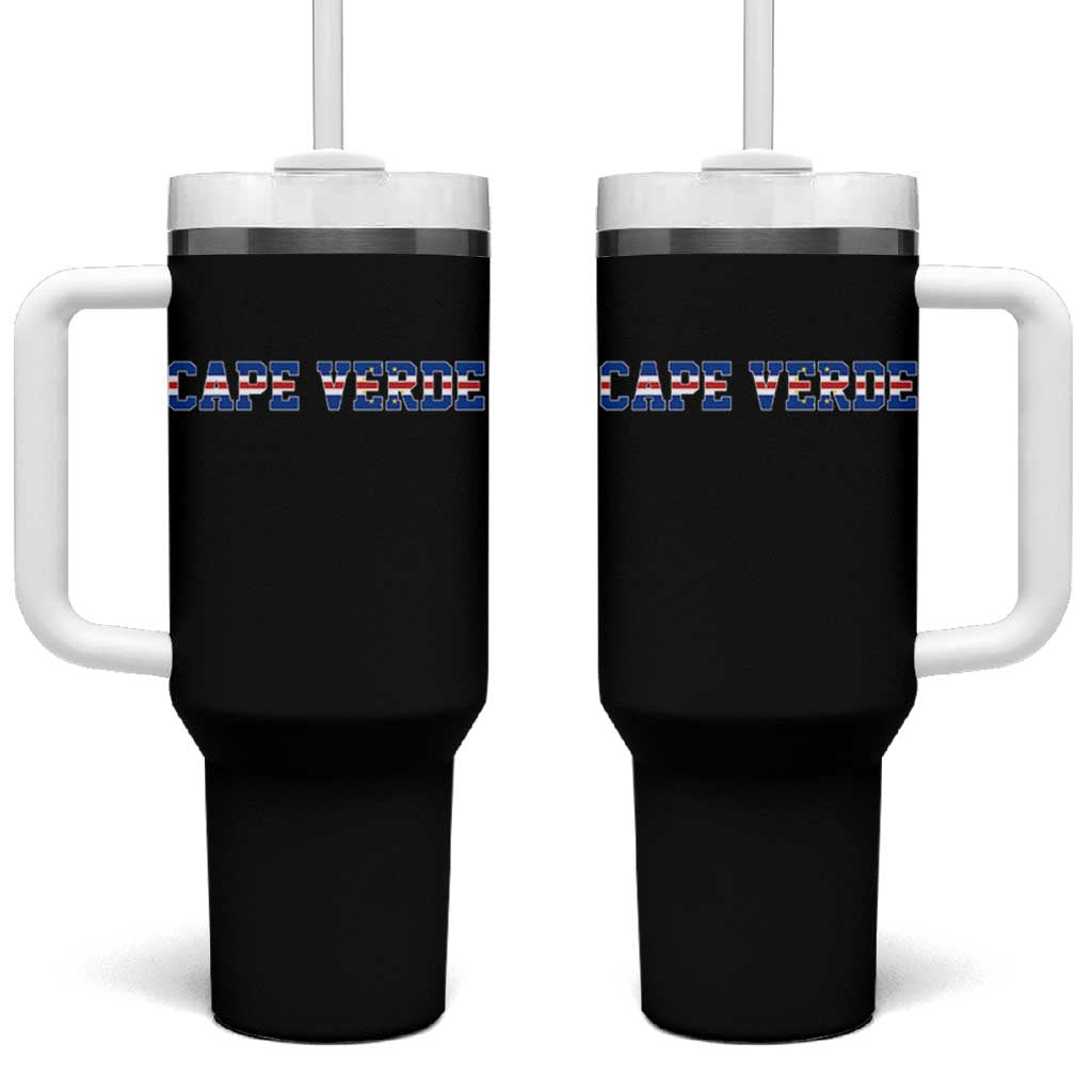 Cabo Verde Flag Cabo Verdean Pride Tumbler With Handle