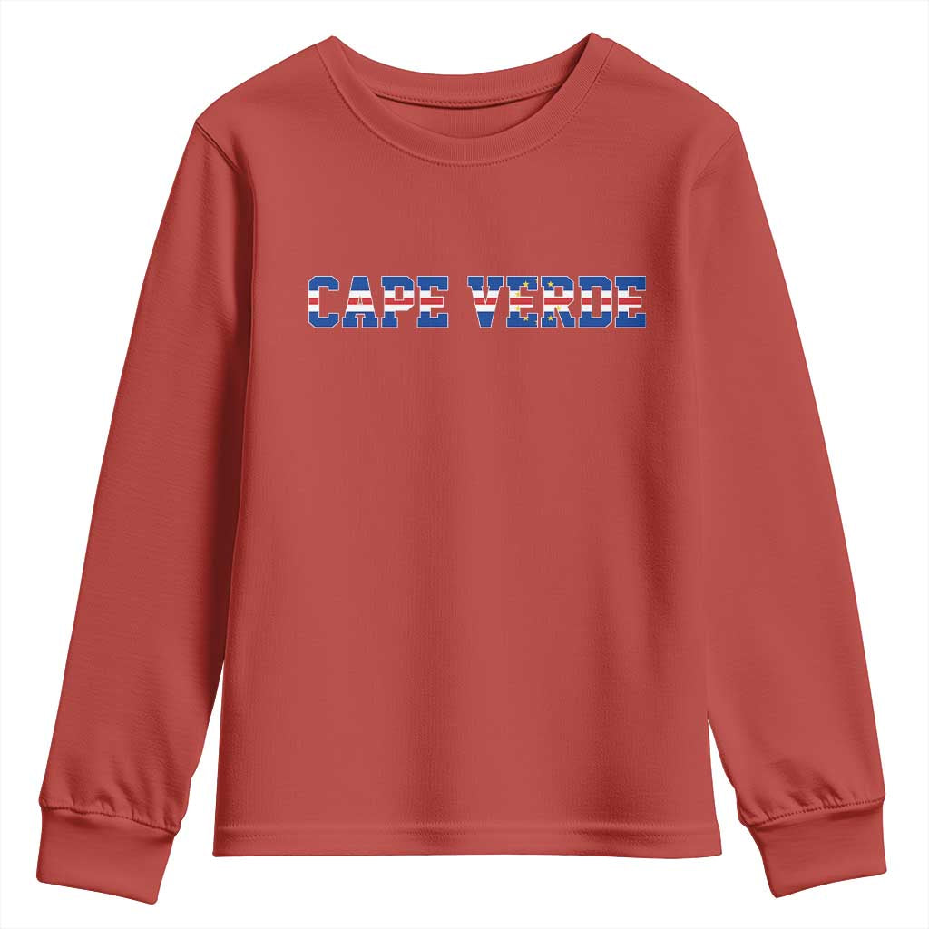 Cabo Verde Flag Cabo Verdean Pride Youth Sweatshirt
