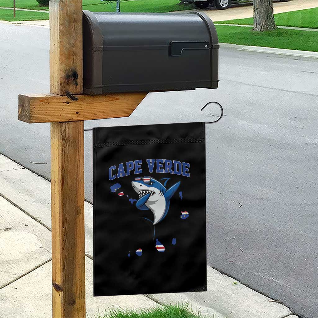 Cape Verde Flag Map Shark Cape Verdean Roots Garden Flag