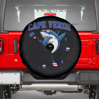 Cape Verde Flag Map Shark Cape Verdean Roots Spare Tire Cover