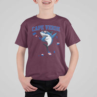 Cape Verde Flag Map Shark Cape Verdean Roots T Shirt For Kid
