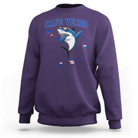Cape Verde Flag Map Shark Cape Verdean Roots Sweatshirt