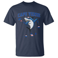 Cape Verde Flag Map Shark Cape Verdean Roots T Shirt