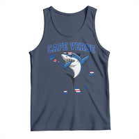 Cape Verde Flag Map Shark Cape Verdean Roots Tank Top