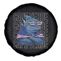 Cape Verde Flag Shark Cape Verdean Roots Cabo Verde Spare Tire Cover