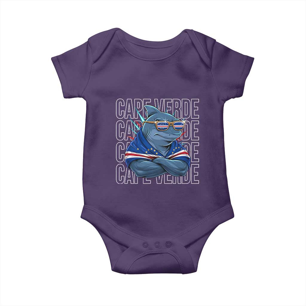 Cape Verde Flag Shark Cape Verdean Roots Cabo Verde Baby Onesie