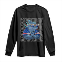 Cape Verde Flag Shark Cape Verdean Roots Cabo Verde Long Sleeve Shirt