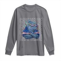 Cape Verde Flag Shark Cape Verdean Roots Cabo Verde Long Sleeve Shirt