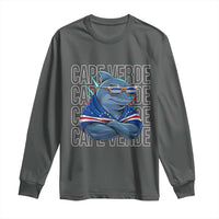 Cape Verde Flag Shark Cape Verdean Roots Cabo Verde Long Sleeve Shirt