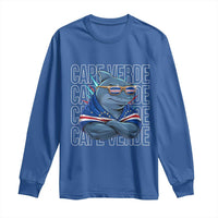 Cape Verde Flag Shark Cape Verdean Roots Cabo Verde Long Sleeve Shirt