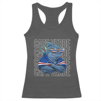 Cape Verde Flag Shark Cape Verdean Roots Cabo Verde Racerback Tank Top