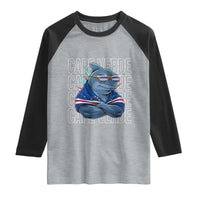 Cape Verde Flag Shark Cape Verdean Roots Cabo Verde Raglan Shirt