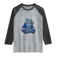 Cape Verde Flag Shark Cape Verdean Roots Cabo Verde Raglan Shirt